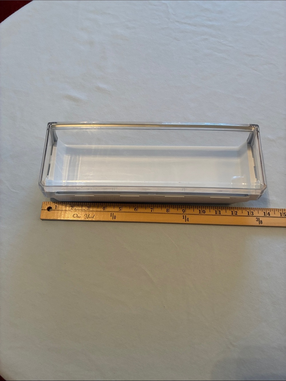 Kenmore Refrigerator Clear Acrylic Rectangular Food Storage Tray - Transparent